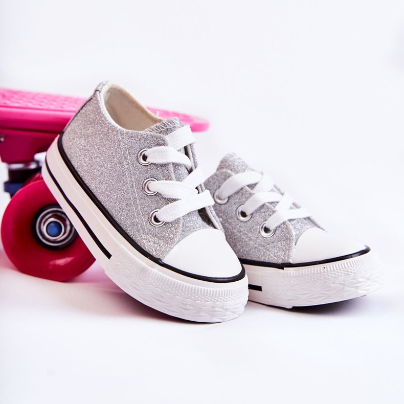 Børnesneakers bundet sølv Wella 2