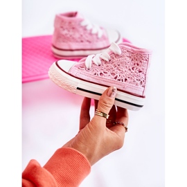 FR1 Børne høj-top sneakers Pink Mona lyserød 9
