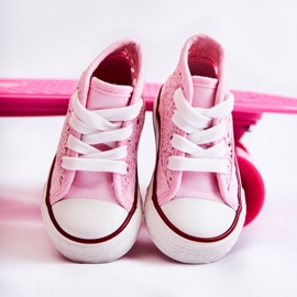 FR1 Børne høj-top sneakers Pink Mona lyserød 11