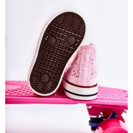 FR1 Børne høj-top sneakers Pink Mona lyserød 10