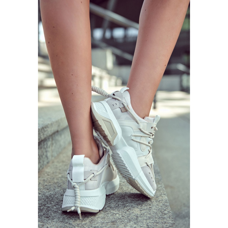Sneakers Sportssko til kvinder Camel Someday beige 1