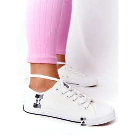 Klassiske kvinders sneakers Big Star HH274109 Hvid 4