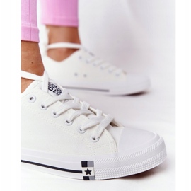 Klassiske kvinders sneakers Big Star HH274109 Hvid 3
