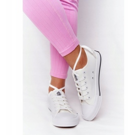 Klassiske kvinders sneakers Big Star HH274109 Hvid 5