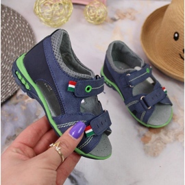 Velcro sandaler Kornecki Jr KOR6313 marineblå 1