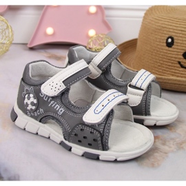 Velcro sandaler NYHED Jr EU651B grå 2
