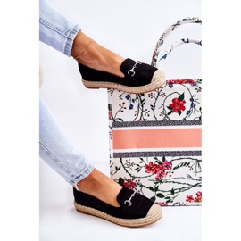 S.Barski Klassiske sorte Oresa Slip-On espadriller til kvinder 1