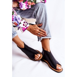 S.Barski Catalise-sandaler i sort læder til kvinder 3