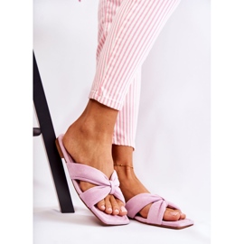 Dame Velour Hjemmesko Light Violet Vanilla Sky lilla 1
