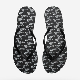 Kubota KUB7 sorte gummiflip-flops 1