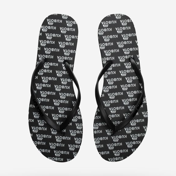 Kubota KUB7 sorte gummiflip-flops 1