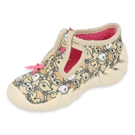 Befado børnesko 110P437 beige brun lyserød 1