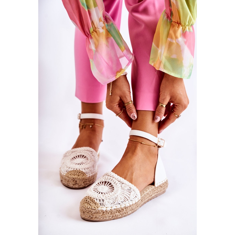 PS1 Damesandaler Openwork Espadrilles Hvid Murillo 1
