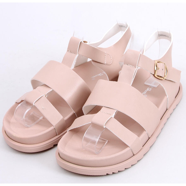 Patsy Nude damesandaler beige lyserød 1