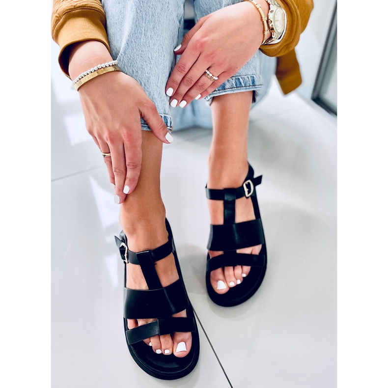 Patsy Black damesandaler sort 2