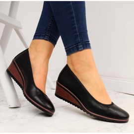 Sorte wedge pumps fra Vinceza 2