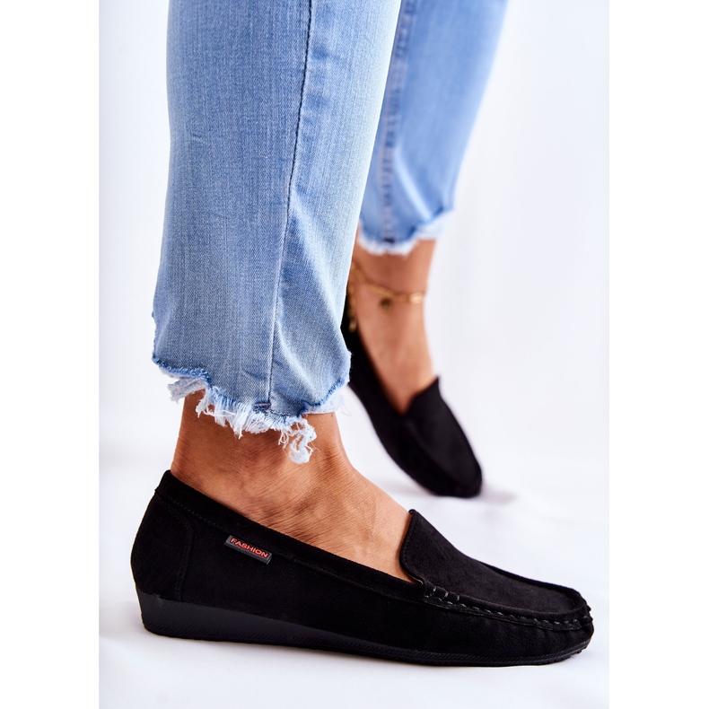 PH1 Dame Ruskind sorte Wedge Loafers La Cava 1