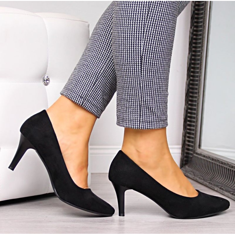Sort ruskind pumps W Sergio Leone 2