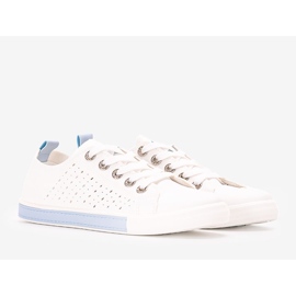 Tuuri damesneakers i hvid og blå 1