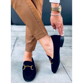 Linda Black dame loafers sort 1