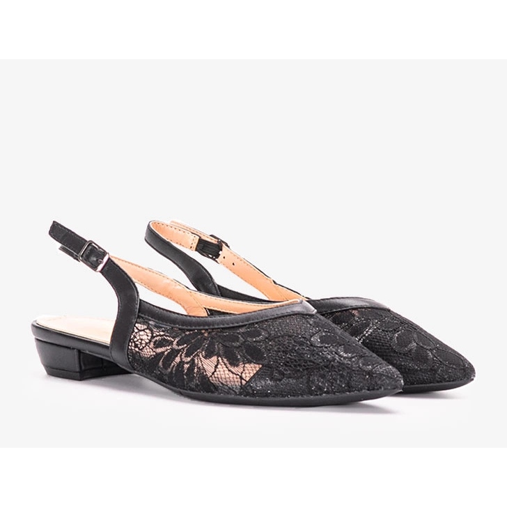 Sorte blonde ballerinaer fra Marlioz 1