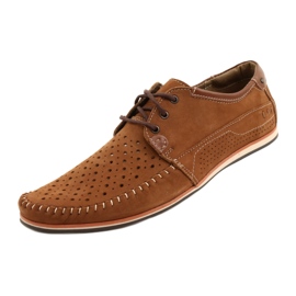 KOMODO Herresko mokasiner 875 sommer kamel brun 6