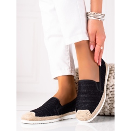 SHELOVET Slip-on espadriller sort 1