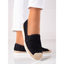 SHELOVET Slip-on espadriller sort 2