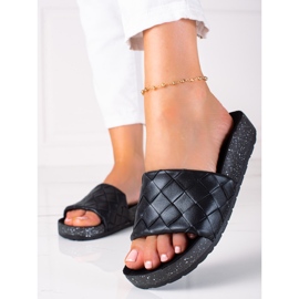 SHELOVET Kvindelige flip-flops sort 2