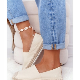 Espadrilles på en flettet sål Big Star HH274501 Beige 3
