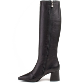 Marco Shoes Elegante, slanke sorte støvler 2