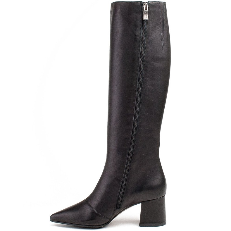Marco Shoes Elegante, slanke sorte støvler 2