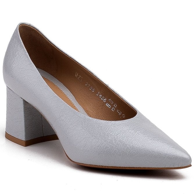 Marco Shoes Elegante pumper til kvinder i duefarvet lak grå 1