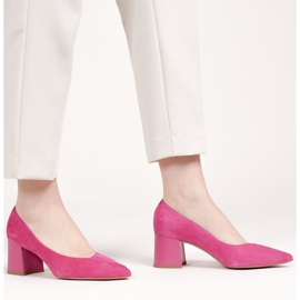 Marco Shoes Elegante pink 1434P ruskindpumps til kvinder lyserød 1