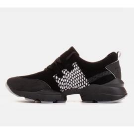 Marco Shoes Sports sneakers lavet af naturlig ruskind i høj kvalitet sort 4
