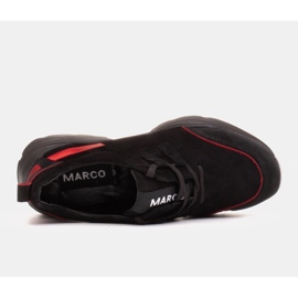 Marco Shoes Sports sneakers lavet af naturlig ruskind i høj kvalitet sort 6