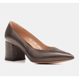 Marco Shoes Elegante brune damer 1434P pumps med korn 1