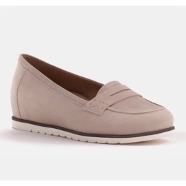 Marco Shoes Lette sko med en meget blød underside og en skjult kile beige 1