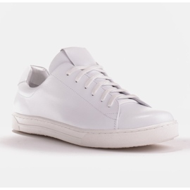 Marco Shoes Sports sneakers lavet af hvidt kernelæder 1