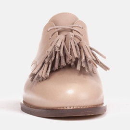 Marco Shoes Snøresko med frynser 2222P-1250-1 beige 1