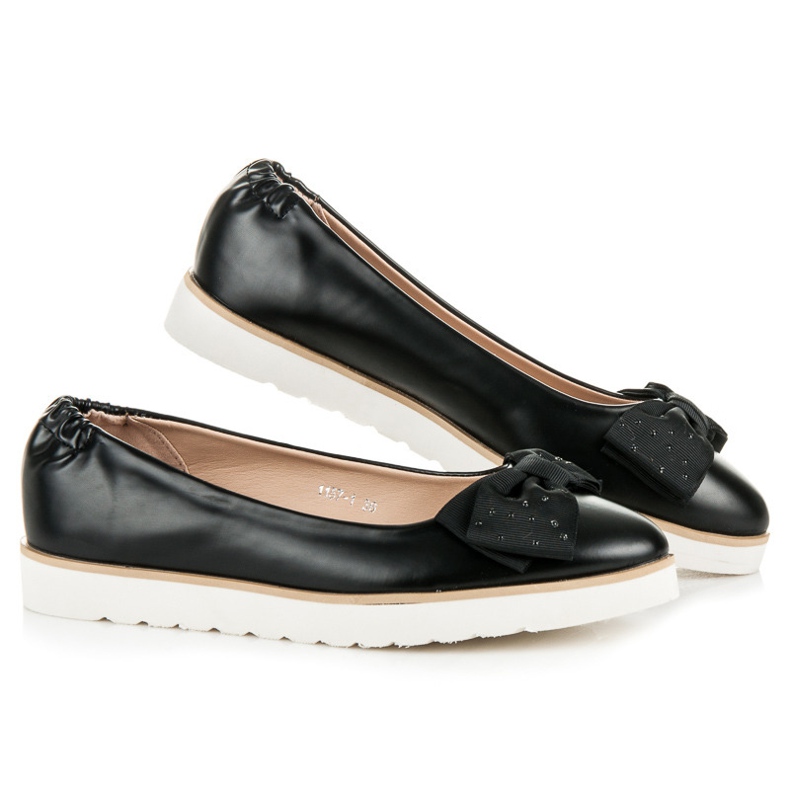 Vices Ballerina med sløjfe sort 2