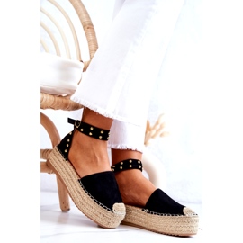 FB2 Sorte Lillian Espadrilles sandaler med dyser 1