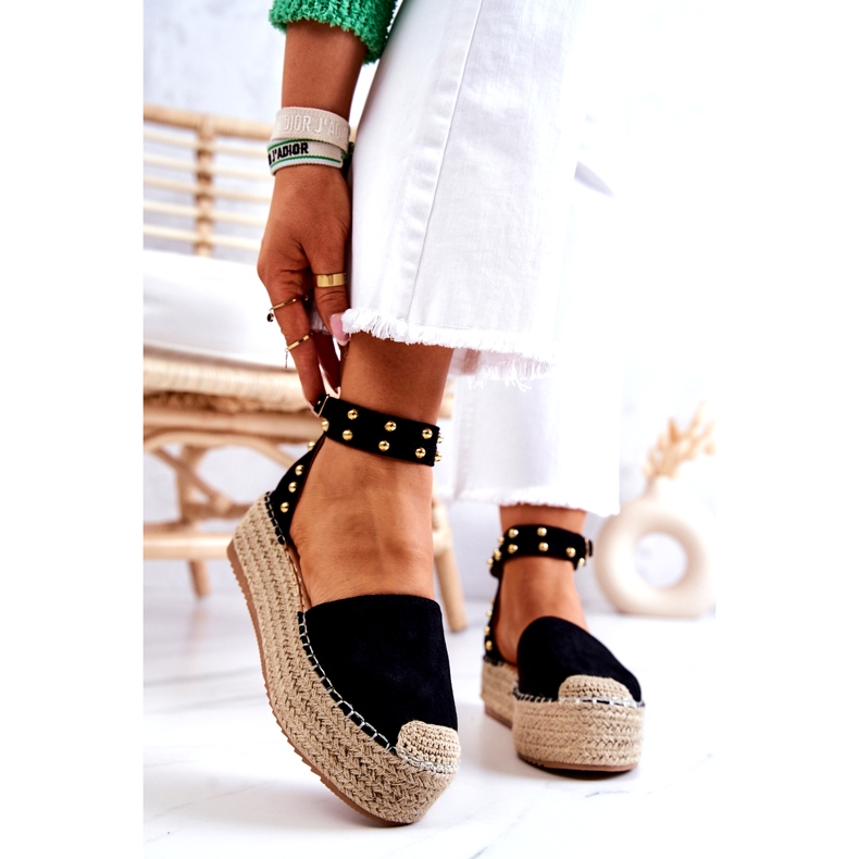 FB2 Sorte Lillian Espadrilles sandaler med dyser 2