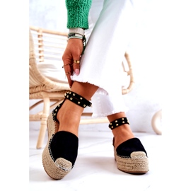 FB2 Sorte Lillian Espadrilles sandaler med dyser 3