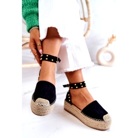 FB2 Sorte Lillian Espadrilles sandaler med dyser 5