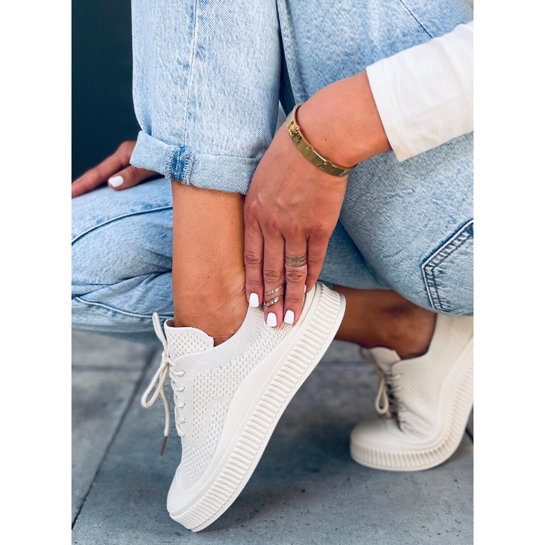Damestrømper Posten Beige sneakers 2