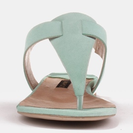 Marco Shoes Sandaler i naturskind i mintfarve grøn 2