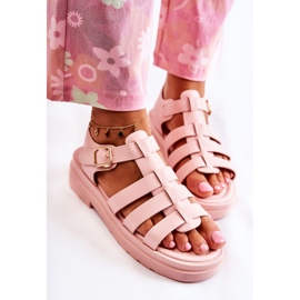 PG1 Moderigtige sandaler med lyserøde Malien-stropper 3
