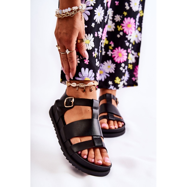 Sorte Tessy Platform Sandaler 1