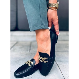 Mallow Black dame loafers sort 2